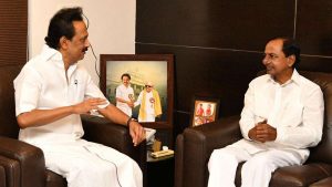 KCR in a meeting with Stalin