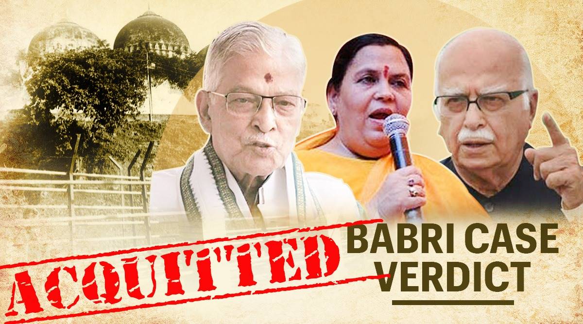 Babri demolition case Updates : All the accused are acquitted by the Judge