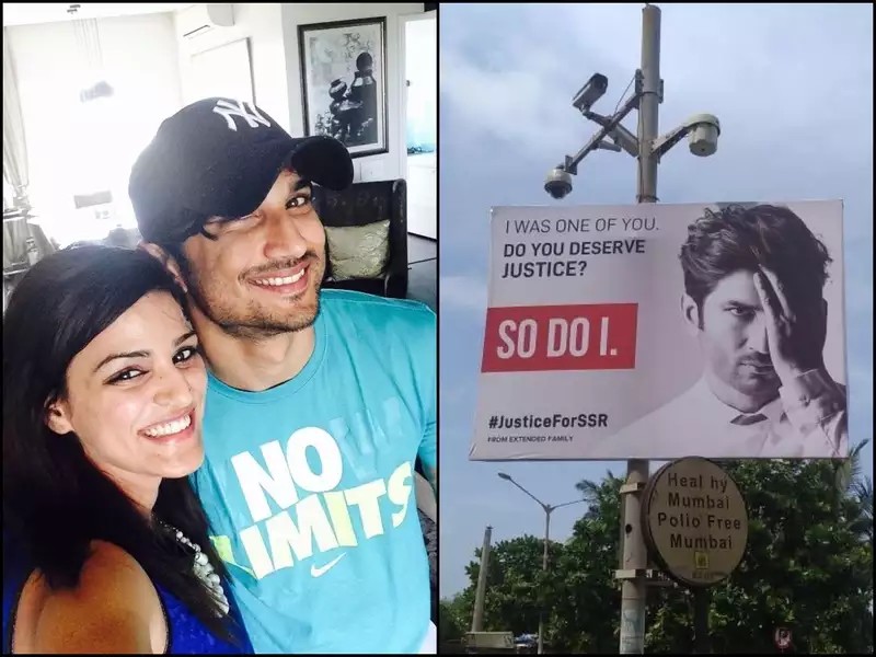 Fans Placed Hoarding on Mumbai Streets to Seek justice For SSR