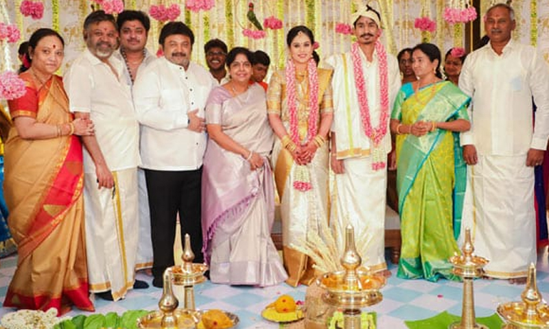 Senior director P. Vasu’s daughter ties the knot 