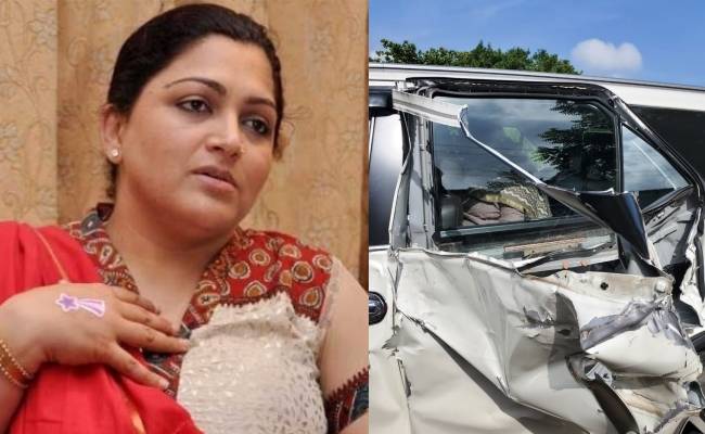Breaking: Khushboo narrowly escapes an accident!