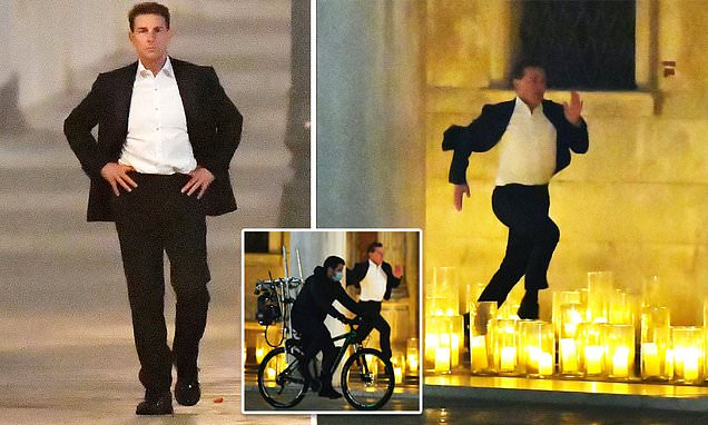 Tom Cruise shoots for Mission Impossible 7 in Venice