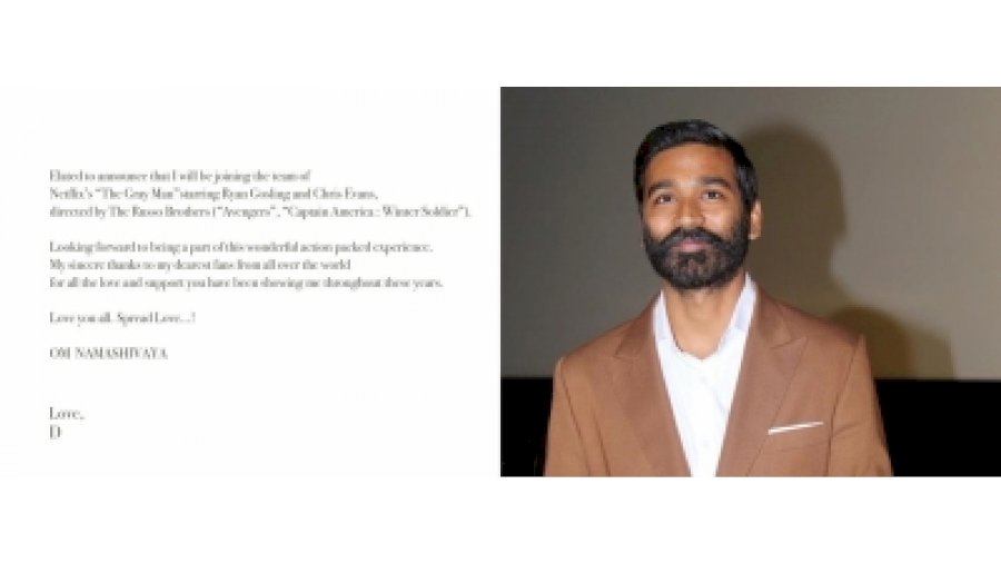 Dhanush to star with Chris Evans, Ryan Gosling in ‘The Gray Man’