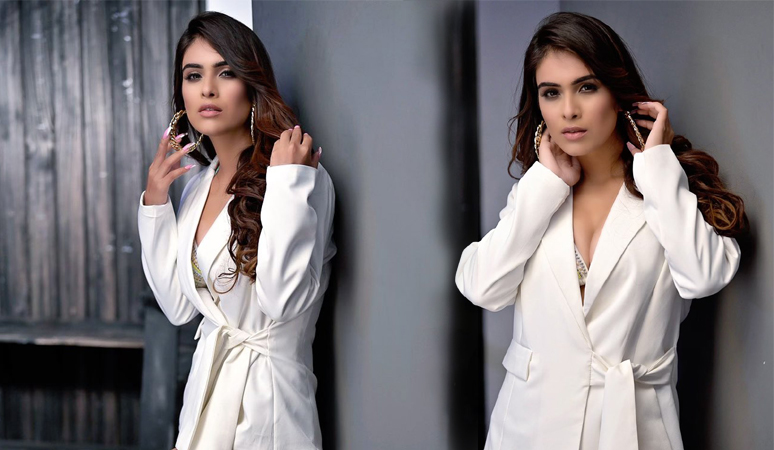 Neha Malik White Dress Pics