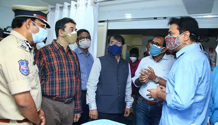 100-bed Covid care centre opened in Hyderabad