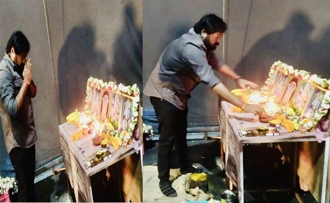 Chiranjeevi’s Photo Shoot For Bhola Shankar Underway