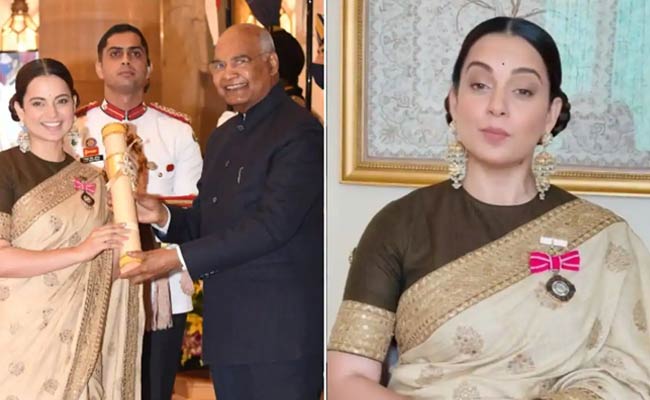 Kangana Stirs Controversy After Receiving Padmasri