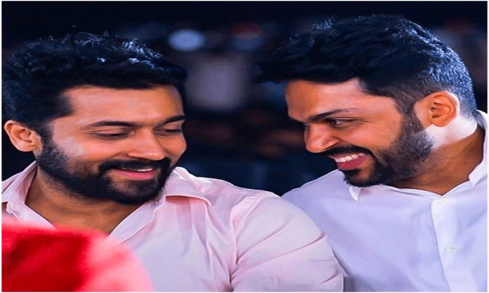 Suriya follows his brother Karthi