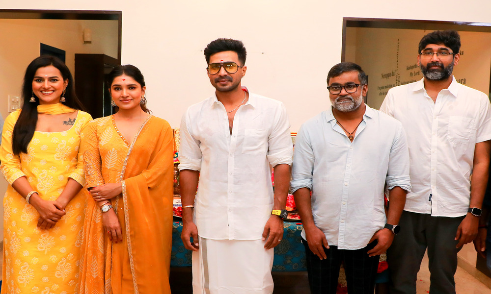 Vishnu Vishal, Praveen K, Vishnu Vishal Studioz Crime-thriller “A.A.R.Y.A.N” Launched Grandly, First Look Unveiled
