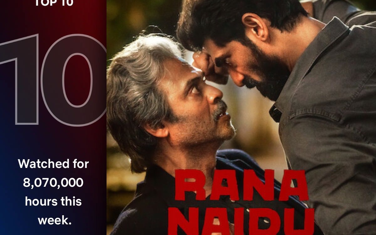 Rana Naidu Making It To 10th Most-watched Series Worldwide