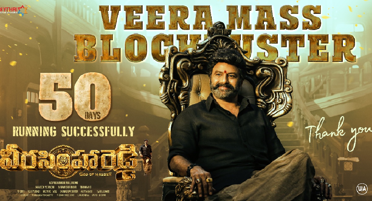 Veera Simha Reddy’s Completes 50 Days Run In 54 Centres