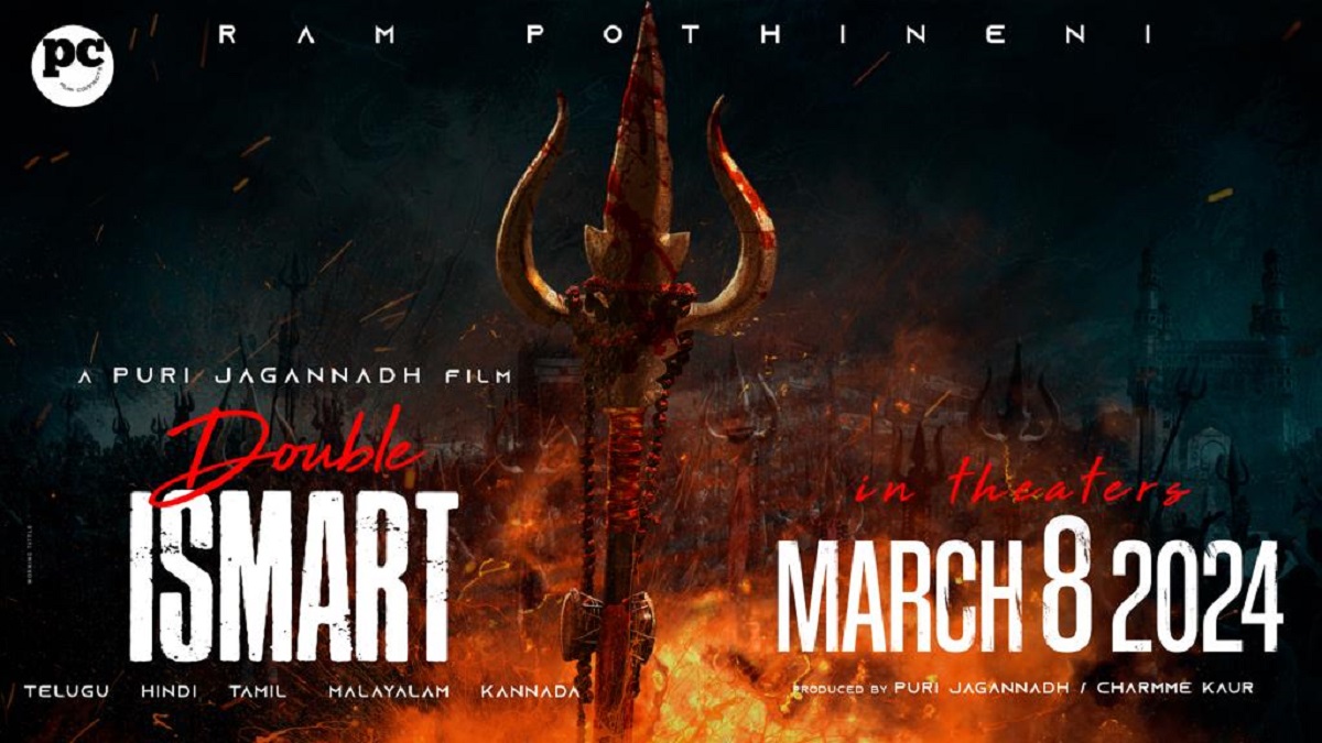 Ram Pothineni, Titled Double iSmart, Theatrical Release On March 8, 2024