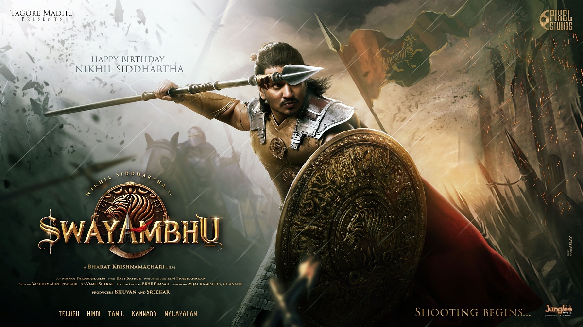 Nikhil, #Nikhil20 Titled Swayambhu, First-look Unleashed