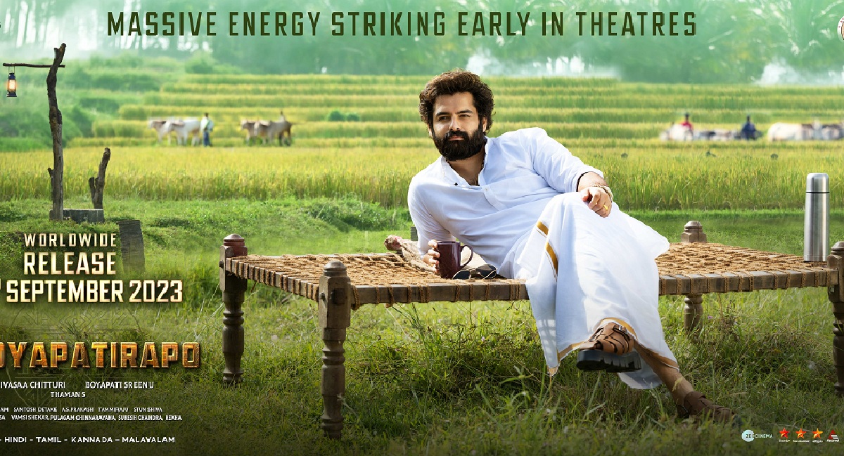 Ram Pothineni, #BoyapatiRAPO Striking Early In Theatres On Sep 15th