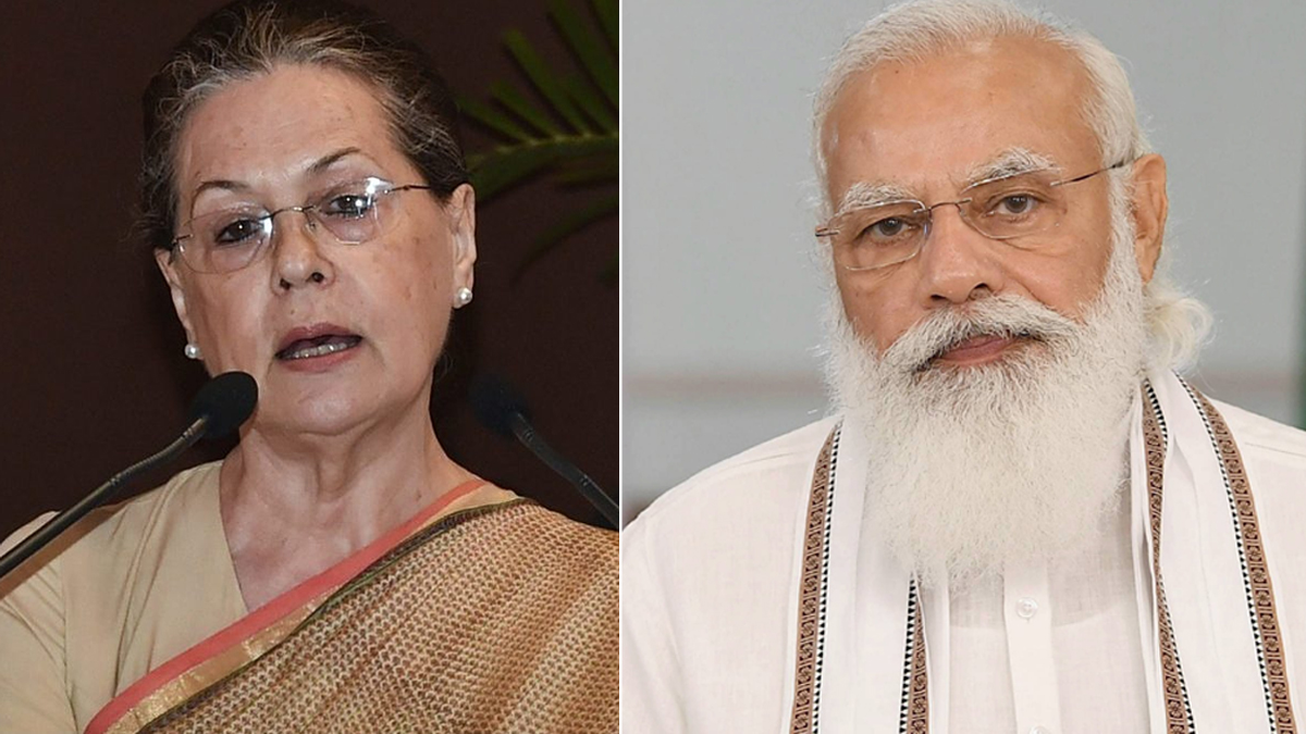 PM Modi and Sonia Gandhi Chat During Parliament Session