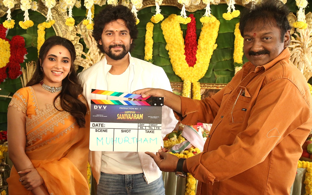 Nani, Vivek Athreya ‘Saripodhaa Sanivaaram’ Launched Grandly
