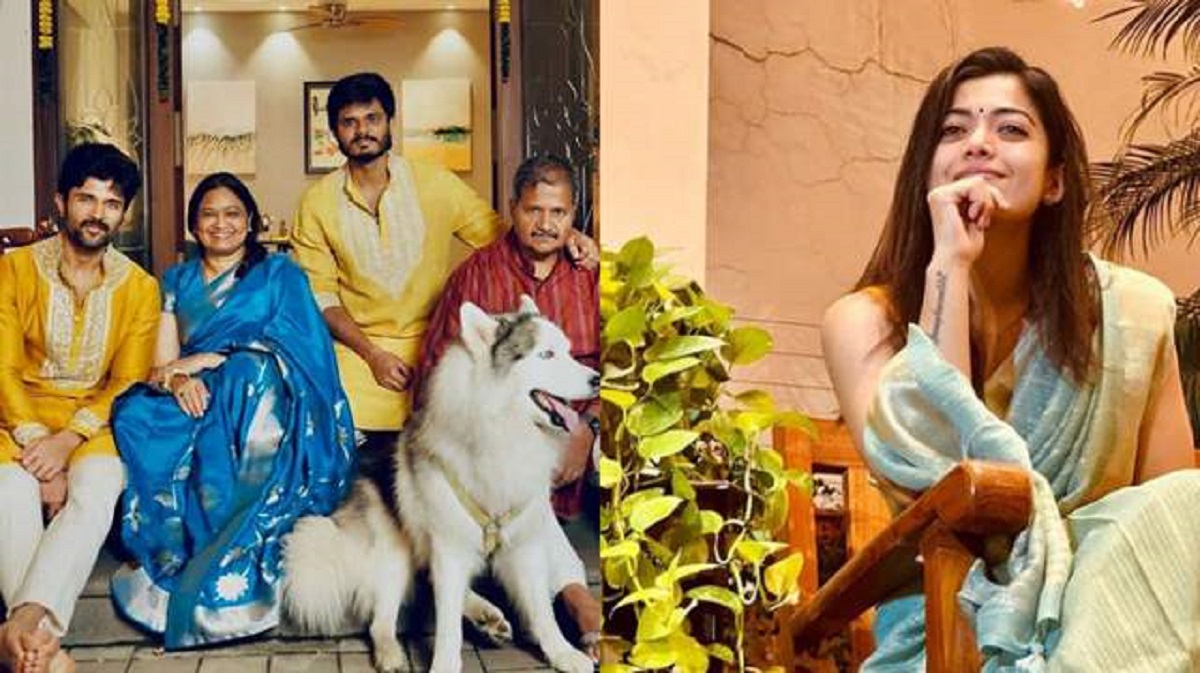 Rashmika Celebrates Diwali With Vijay And Family