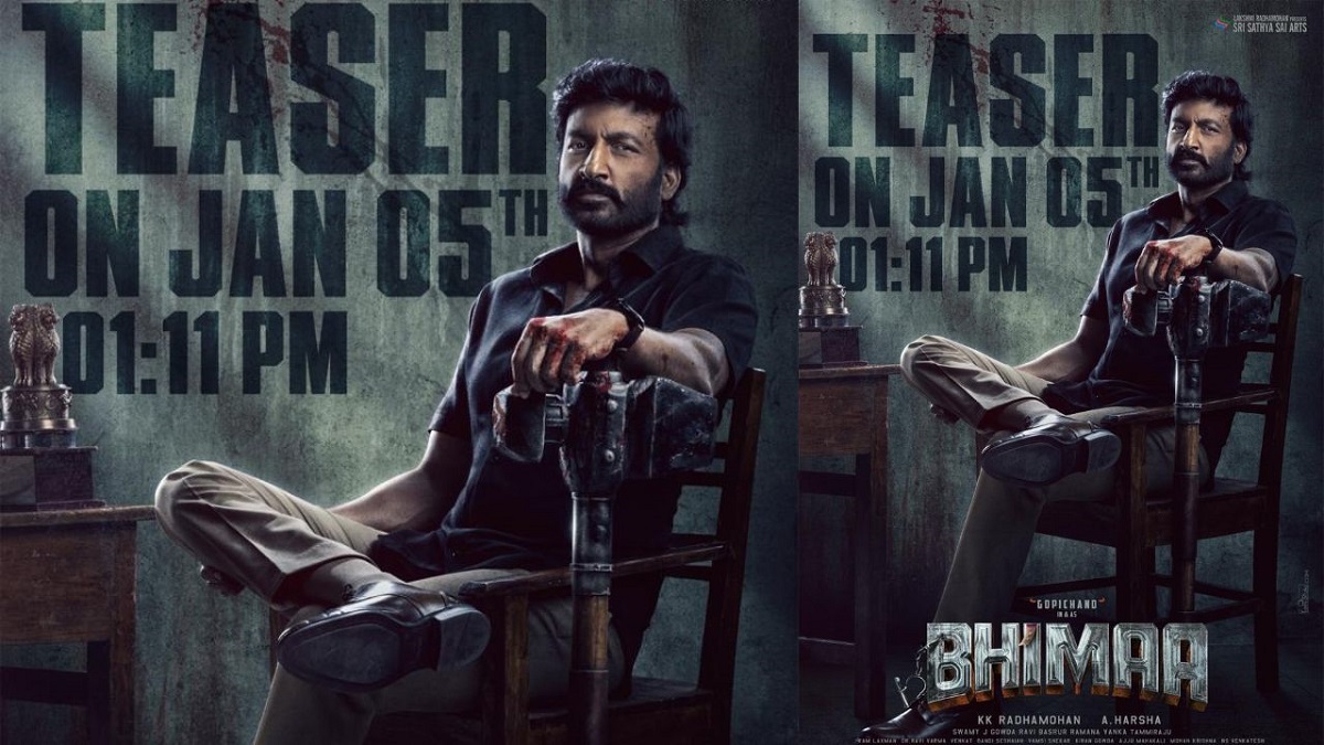 Gopichand, A Harsha, Bhimaa Teaser On January 5th