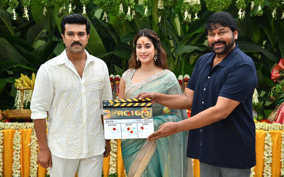 Chiranjeevi Claps For The Launching Ceremony Of Ram Charan, Buchi Babu Sana, #RC16