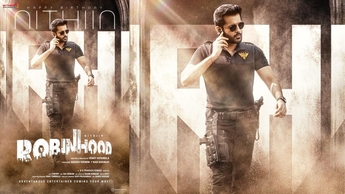 Nithiin’s Birthday Special Poster From Robinhood Released