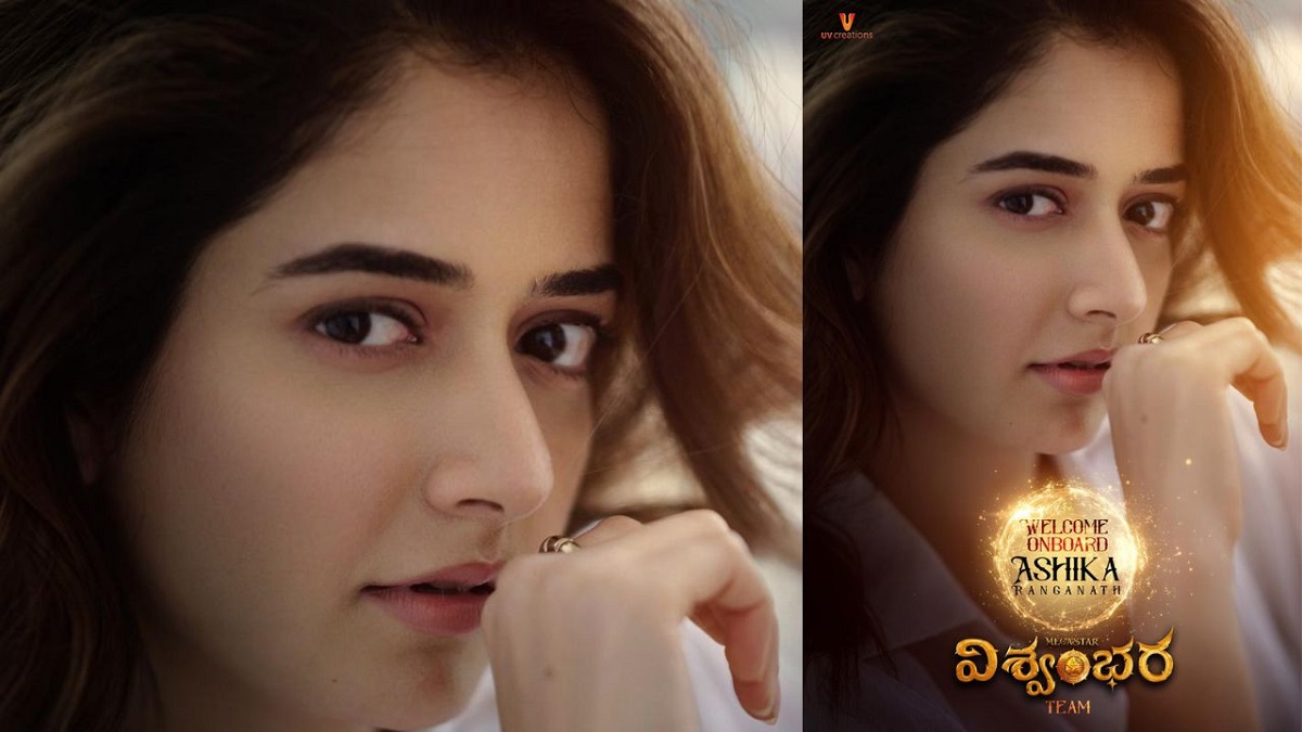 The Team Of Mighty Vishwambhara Welcomes The Charming Ashika Ranganath On Board