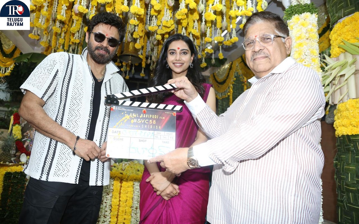 Venkatesh, Anil Ravipudi, Production No 58 Launched Splendidly