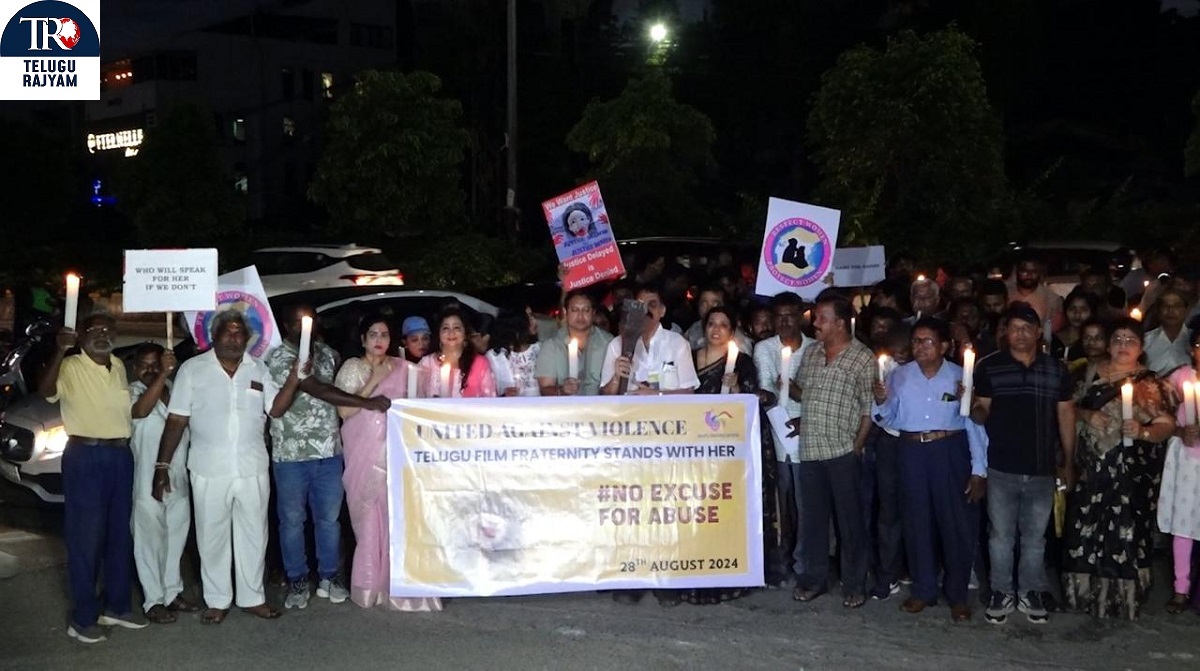 We All Know That A Doctor Was Raped And Murdered In Kolkata- Telugu Film Celebrities Held A Walk Expressing