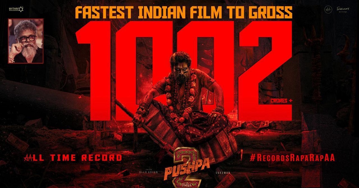 All Time Record Fastest ₹ 1000cr Gross In Just 6 Days ‘Pushpa 2: The Rule’
