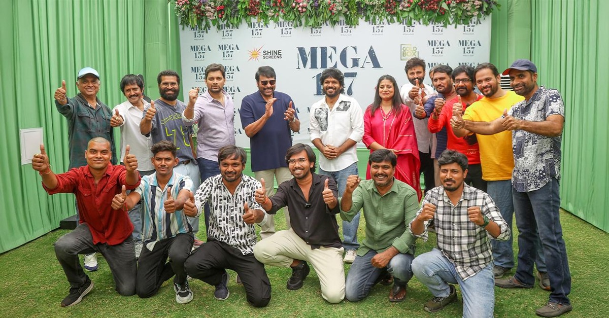 Introducing The Gang Of Megastar Chiranjeevi, Blockbuster Hit Machine Anil Ravipudi’s #Mega157