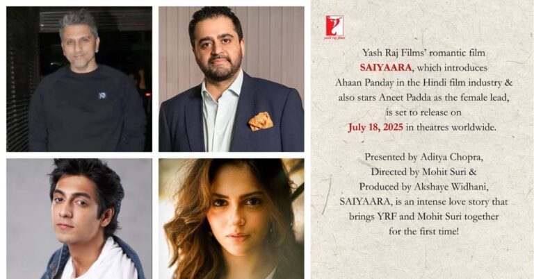 Yash Raj Films Titled Saiyaara, Film Releases On July 18, 2025 In ...