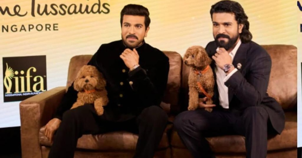Ram Charan and His Pet Dog Rhyme Make History at Madame Tussauds After Queen Elizabeth